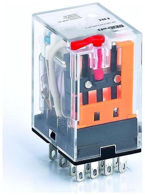DEKraft 23827DEK Промежуточное реле 4 конт. с LED инд. и TEST функ. 3А 110В AC ПР-102 [в упаковке 20, цена за 1 шт]