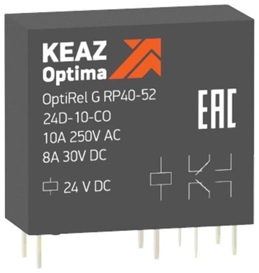 КЭАЗ 281029 Реле промежуточное OptiRel G RP40-52-60D-10-CO| [в упаковке 50, цена за 1 шт]