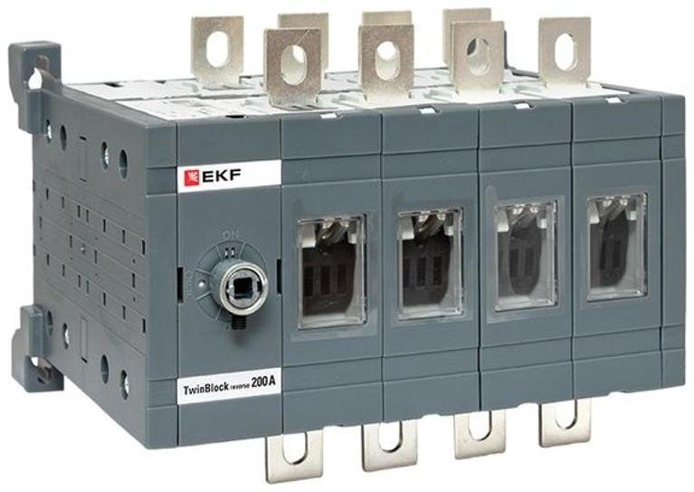 EKF tb-s-200-4p-rev Рубильник 200A 4P реверсивный без рукоятки управления TwinBlock