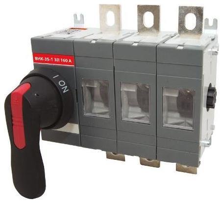 TDM electric SQ0744-0001 Рубильник ВНК-35-1 3П 160А с установленной фронтальной ручкой управления