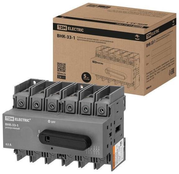 TDM electric SQ0744-0416 Рубильник ВНК-33-1 3П, 63 А, реверсивный