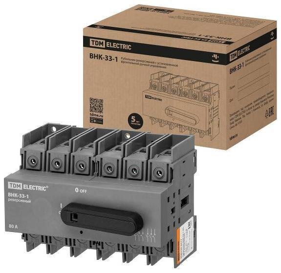TDM electric SQ0744-0417 Рубильник ВНК-33-1 3П, 80 А, реверсивный