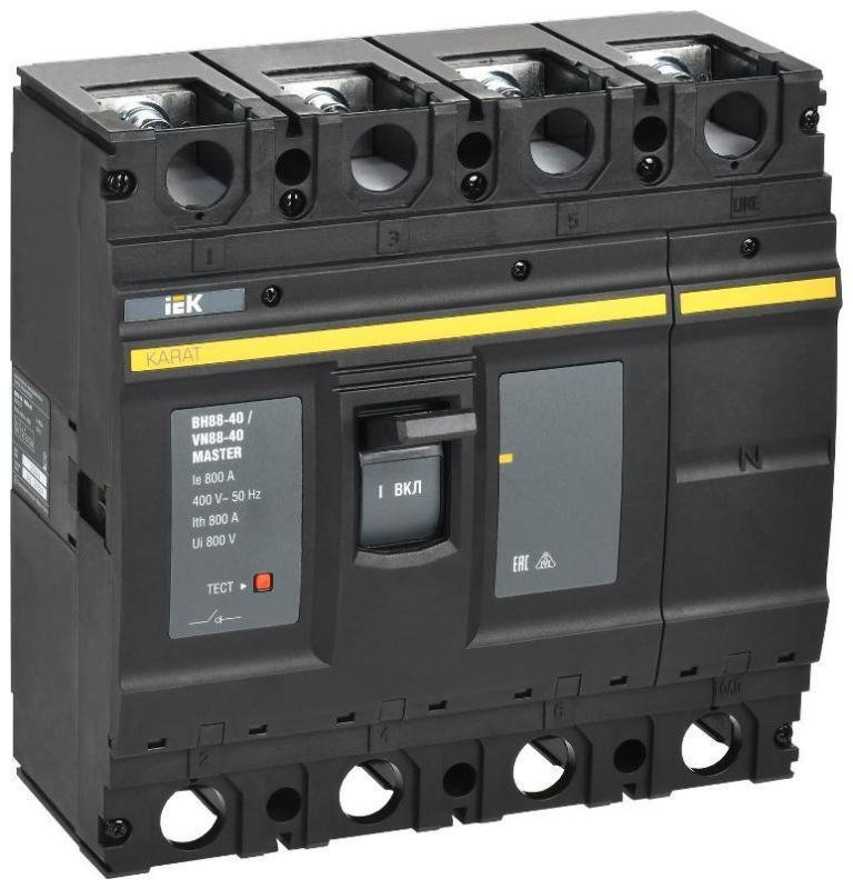 IEK KAM-VN60-4-0800 KARAT MASTER Выключатель-разъединитель ВН88-40 4P 800А