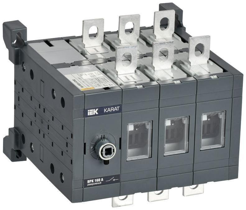 IEK KA-VR20-3-0160 KARAT Выкл-разъед. ВРК реверс. без рукоятки 3P 160А