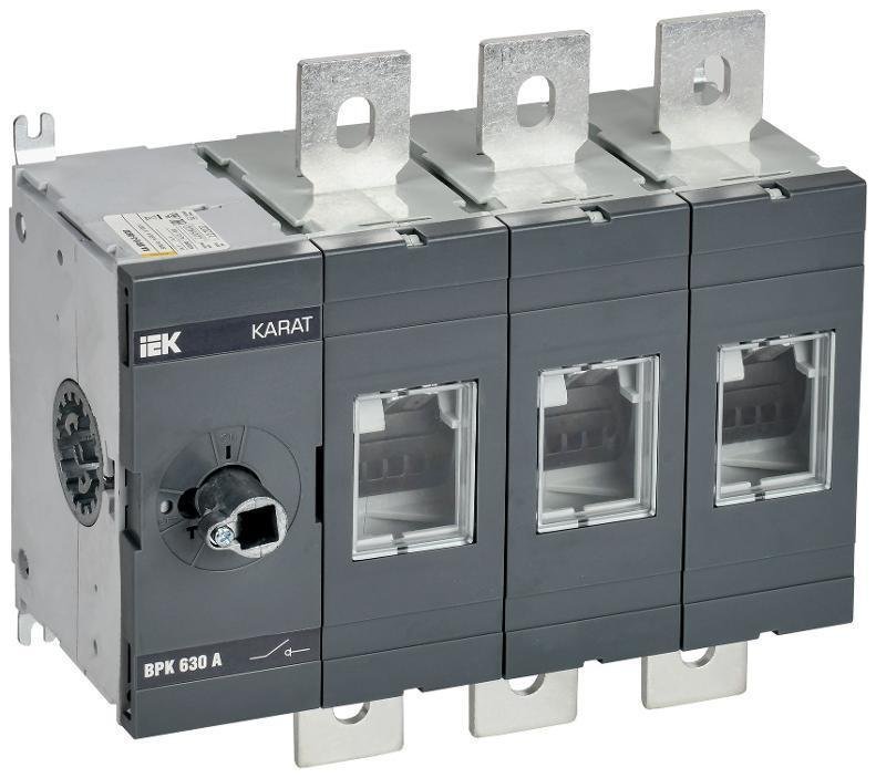 IEK KA-VR10-3-0630 KARAT Выкл-разъед. ВРК без рукоятки 3P 630А