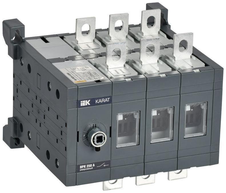 IEK KA-VR20-3-0250 KARAT Выкл-разъед. ВРК реверс. без рукоятки 3P 250А