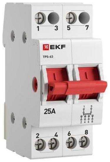 EKF TPS225 Трехпозиционный переключатель ТПС-63 2P 25А