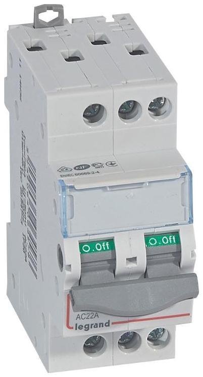 Legrand 406457 Выключатели-разъединители DX3-IS - 3П - 400 В" - 20 А - 2 модуля