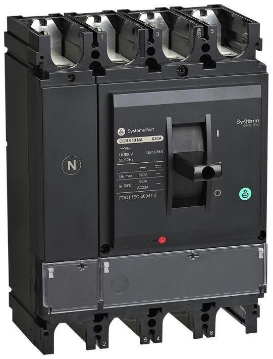 Systeme Electric SPC630630NA4DF ВЫКЛЮЧАТЕЛЬ-РАЗЪЕДИНИТЕЛЬ SPC630 4P NA 630A