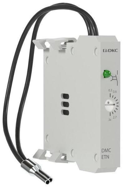 DKC DMCETF03V240 Таймер для миниконтакторов DMC и реле DCR для монтажа справа с задержкой на отключение 0.3-3с 100-240В AC/DC