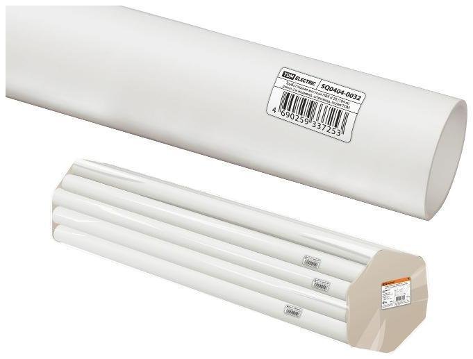 TDM electric SQ0404-0032 Труба гладкая жесткая ПВХ d 20 (104 м) длина 2 м индивид. штрихкод, белая [в упаковке 104, цена за 1 м]