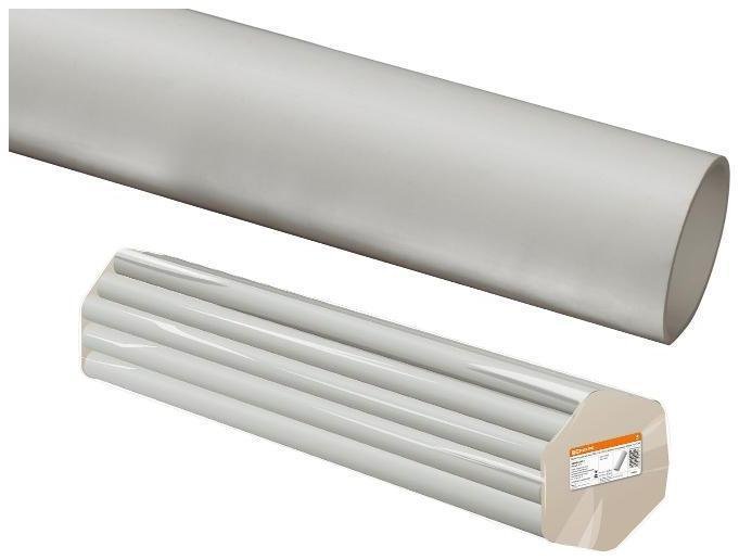 TDM electric SQ0404-0006 Труба жесткая гладкая ПВХ 50мм 3м (21м/уп) серый [в упаковке 21, цена за 1 м]