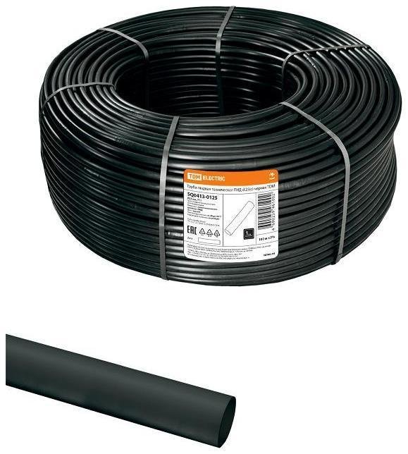 TDM electric SQ0413-0125 Труба гладкая техническая ПНД d 25(с) черная [в упаковке 100, цена за 1 м]