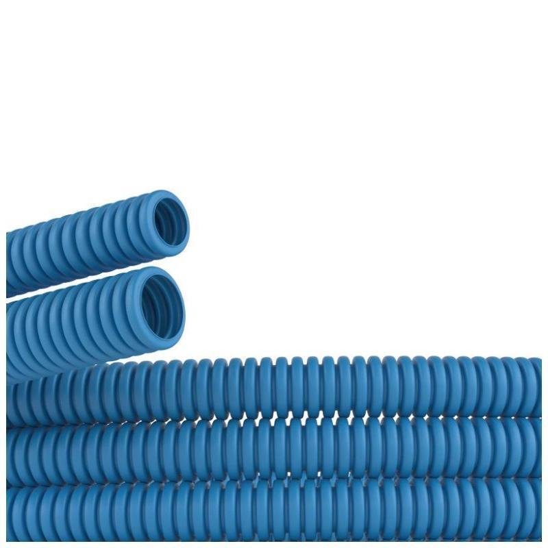DKC 10540 Труба гибкая гофрированная ППЛ 40мм тяжёлая без протяжки (20м) синий [в упаковке 20, цена за 1 м]