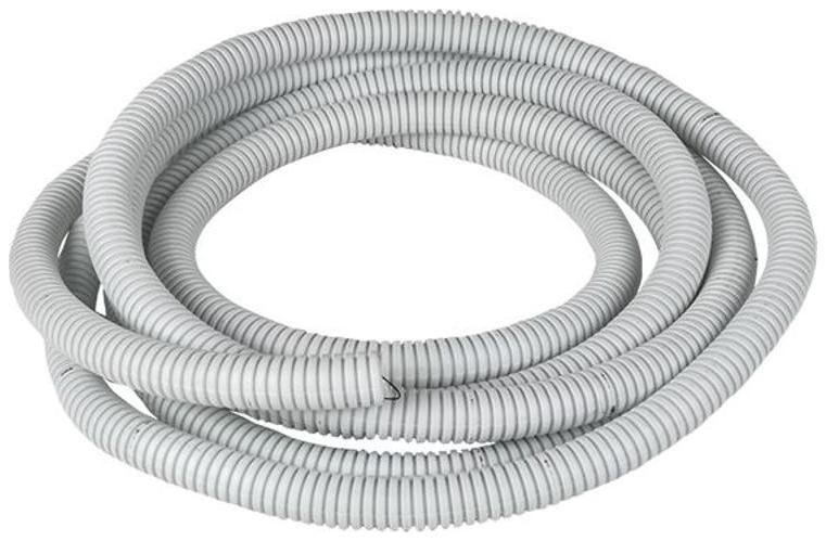 EKF tg-z-25-50-white Труба гофр.ПВХ Plast с зондом d25мм (50м) белая [в упаковке 50, цена за 1 м]
