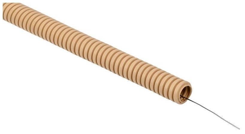 IEK ET-TG21-121-016-025-K34 ELASTA Труба гофр. ПВХ d=16мм с зондом сосна (25м) [в упаковке 25, цена за 1 м]