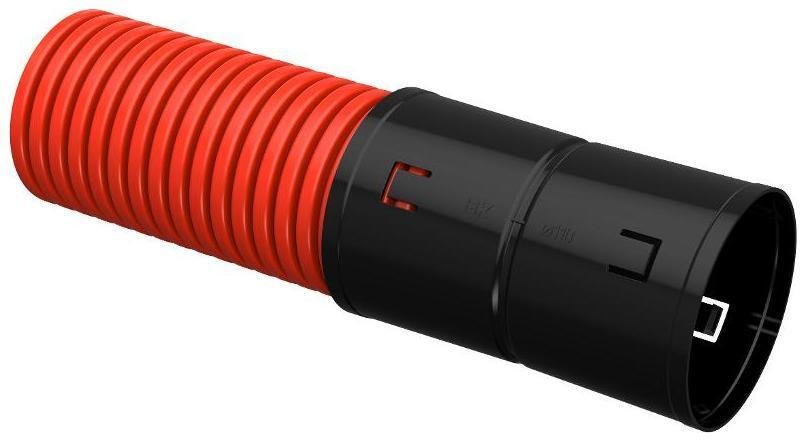 IEK CTG12-110-K04-006-R Труба гофр. двустенная ПНД d=110мм красная жесткая (6м) [в упаковке 24, цена за 1 м]
