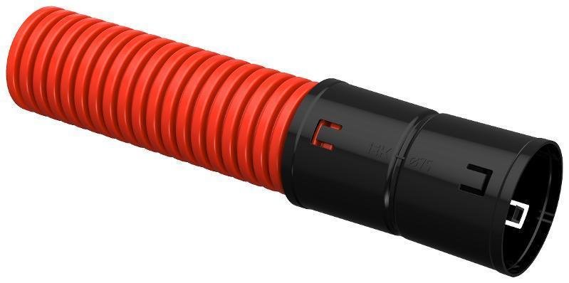 IEK CTG12-075-K04-100-R Труба гофр. двустенная ПНД d=75мм красная (100м) [в упаковке 100, цена за 1 м]