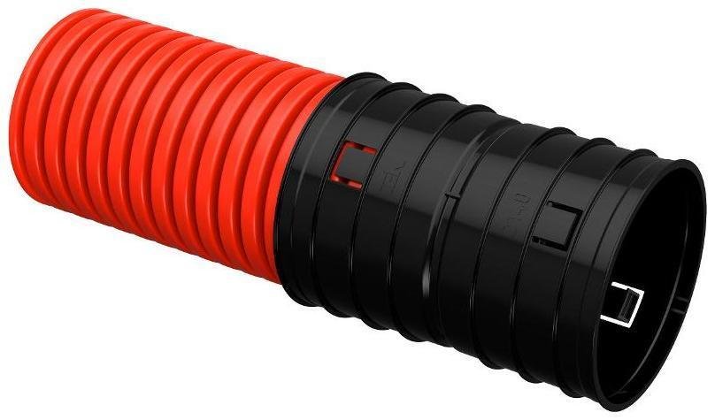 IEK CTG12-140-K04-050-R Труба гофр. двустенная ПНД d=140мм красная (50м) [в упаковке 50, цена за 1 м]