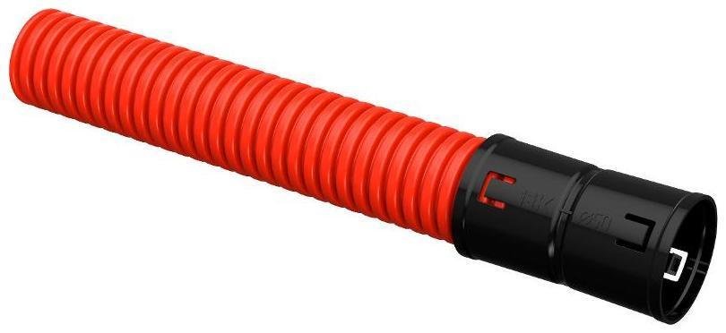 IEK EA-TG22-2-2-2-050-025-K04 ELASTA Труба гофр. двустенная ПНД d=50мм красная (25м) [в упаковке 25, цена за 1 м]