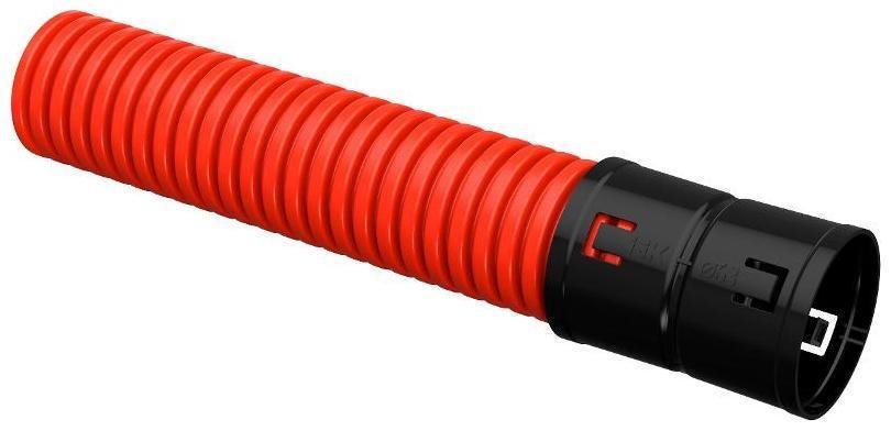 IEK EA-TG22-2-2-2-063-025-K04 ELASTA Труба гофр. двустенная ПНД d=63мм красная (25м) [в упаковке 25, цена за 1 м]