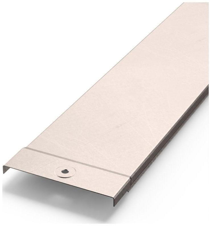 Промрукав PR16.2447 Крышка лотка INOX (AISI 409) 100х3000 (24 м/уп) [в упаковке 3, цена за 1 м]