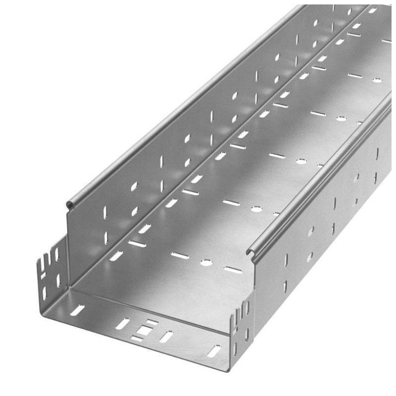 Промрукав PR16.13307 Лоток перфорированный Профи INOX (AISI 304) 200х100x6000 (1,5 мм) (12 м/уп) [в упаковке 6, цена за 1 м]