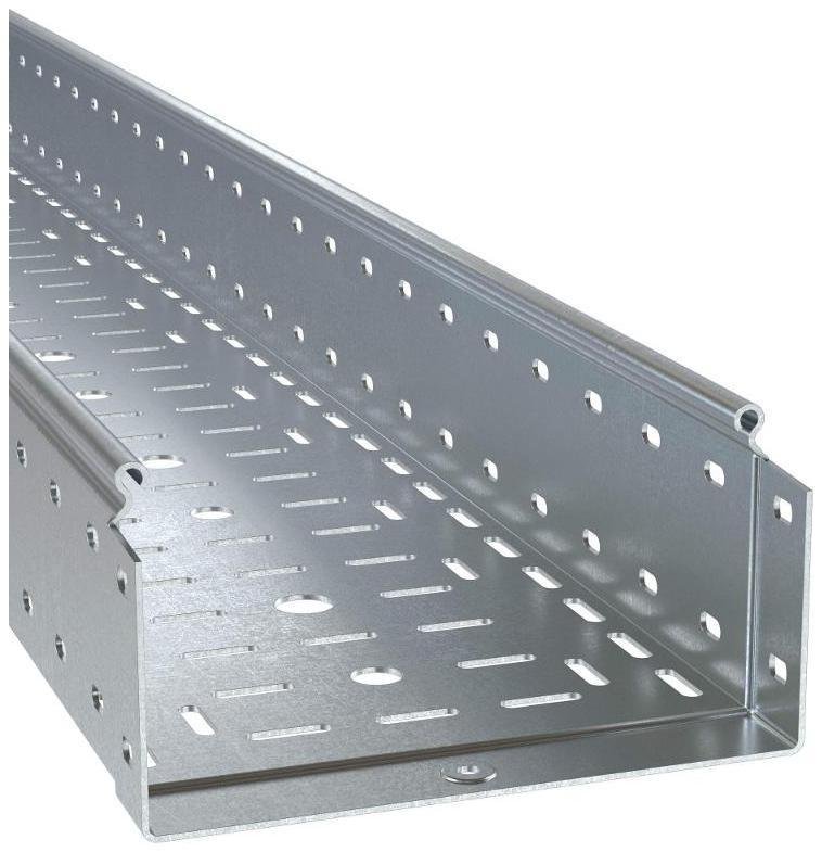 DKC SPH30115ZL Лоток перфорированный 100х150х3000, 2,0 мм, цинк-ламельный [в упаковке 6, цена за 1 м]