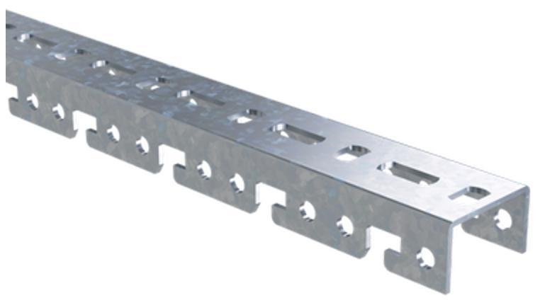 DKC BPF2908HDZ Профиль BPF, для консолей быстрой фиксации BBF, L800, толщ.2,5 мм, горячеоцинкованный