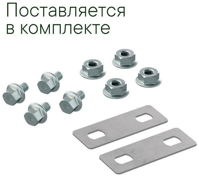 DKC LK0026K Крышка на угол горизонтальный 90 градусов, осн.200, R=600мм в комплекте с креп. эл. и соед. пластинами, необходимыми для монтажа