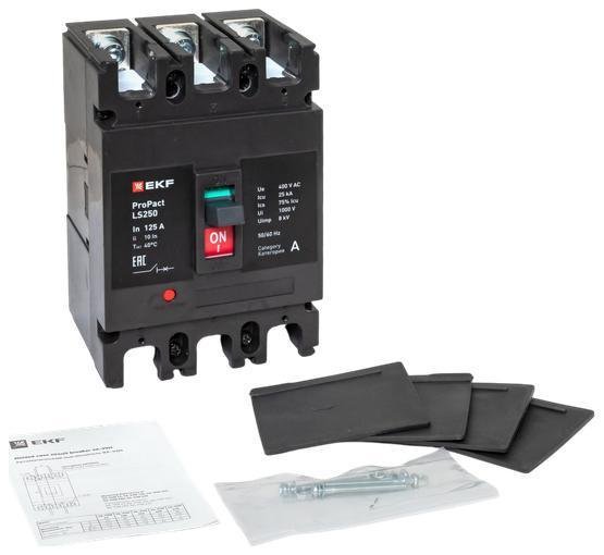 EKF mccb-250-25-3-125-ls Выключатель автоматический 3п 125А 25кА LS250 ProPact