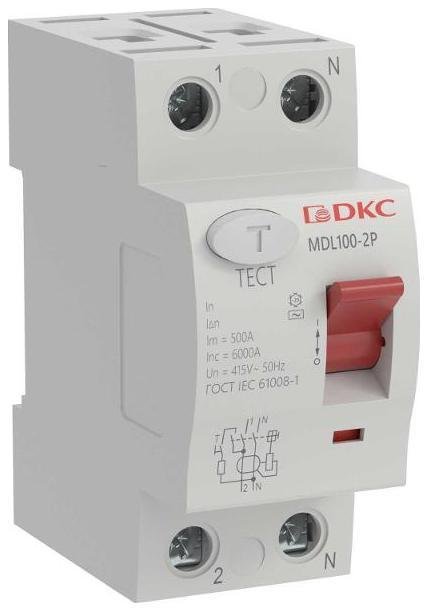 DKC MDL100-2P4-80-AC Выключатель дифференциального тока YON max MDL100 2п 300mA 80A тип АC