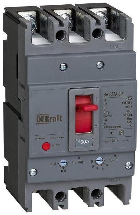 DEKraft 28103DEK Силовой авт. выкл. 3P 50A 35кА ВА-332А