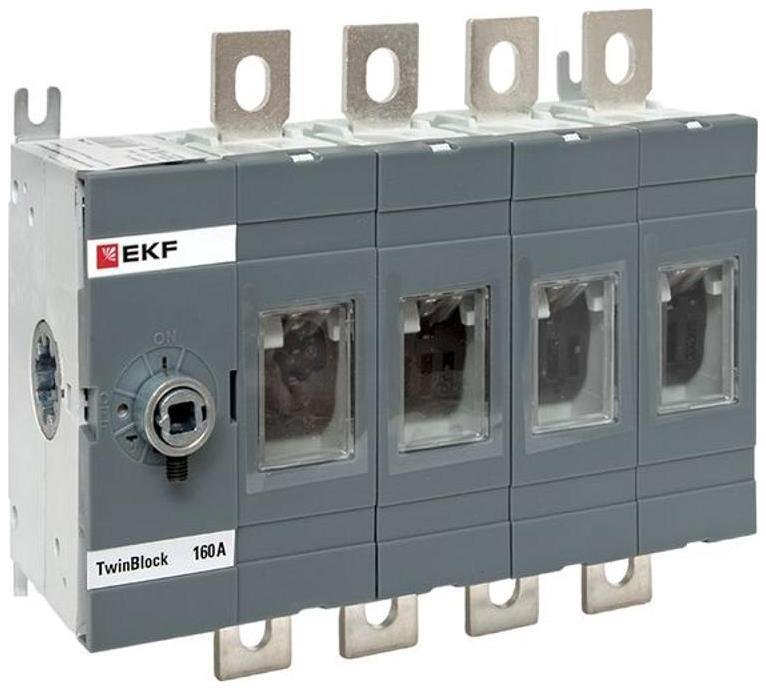 EKF tb-s-160-4p Рубильник 160A 4P без рукоятки управления TwinBlock