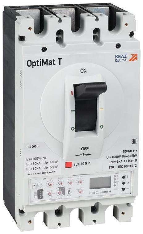 КЭАЗ 355932 Выключатель автоматический OptiMat T630L ETE 630A 4P