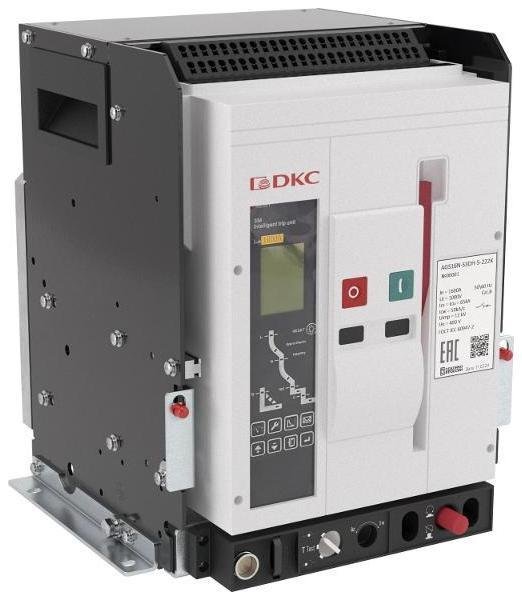 DKC AGS12N-S3DH-5-222K Воздушный автоматический выключатель YON AGS12N3Р 1250 А 65 кА, расцепитель 3M, выкатной, управление 220 В AC, гор. подкл