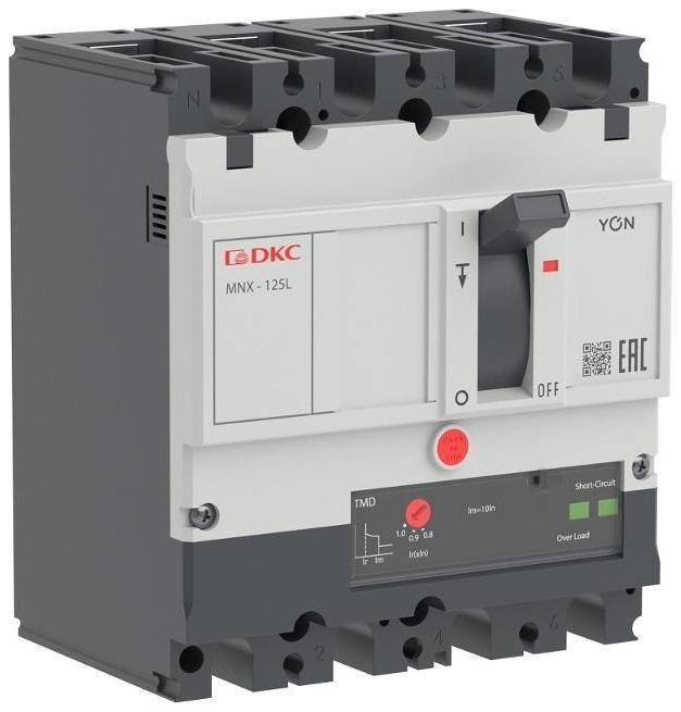 DKC MNX125L3NTMD0063 Авт. выкл. YON pro MNX125L 3N 63A 70kA при AC415V расц. TMD