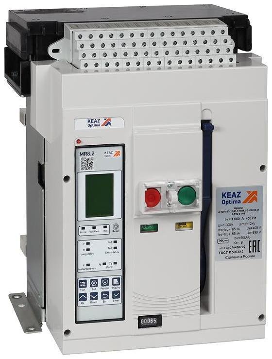 КЭАЗ 366300 Выключатель автоматический OptiMat A-1000-S1-3P-50-F-MR8.2-B-C2200-M2-P04-S2-06
