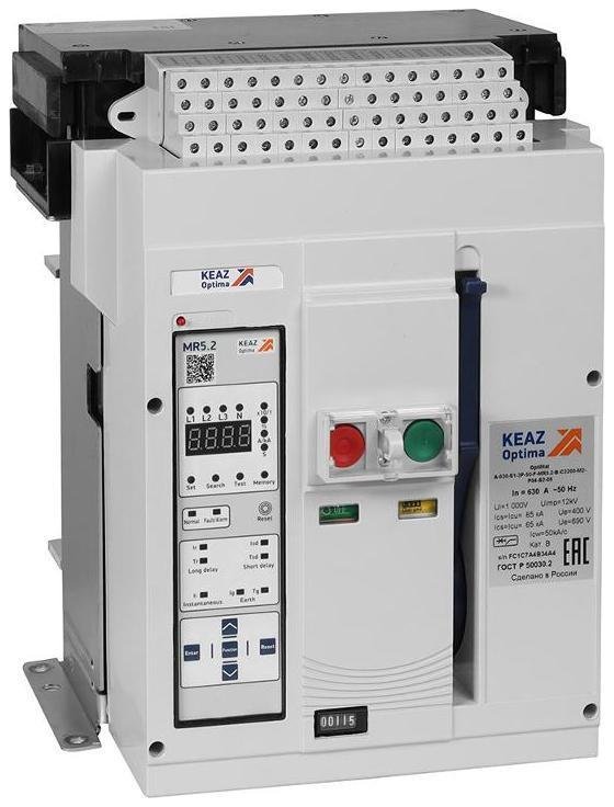 КЭАЗ 366252 Выключатель автоматический OptiMat A-1000-S1-3P-50-F-MR5.2-B-C2200-M2-P04-S2-06