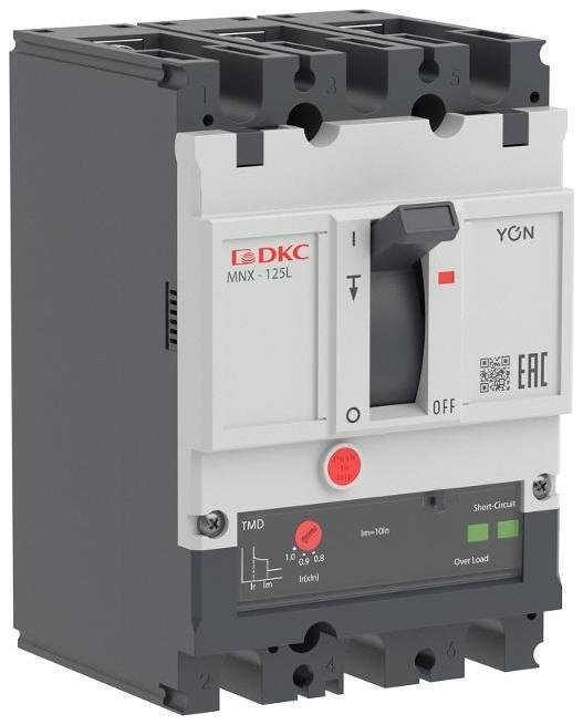 DKC MNX125L3PTMD0050 Авт. выкл. YON pro MNX125L 3P 50A 70kA при AC415V расц. TMD