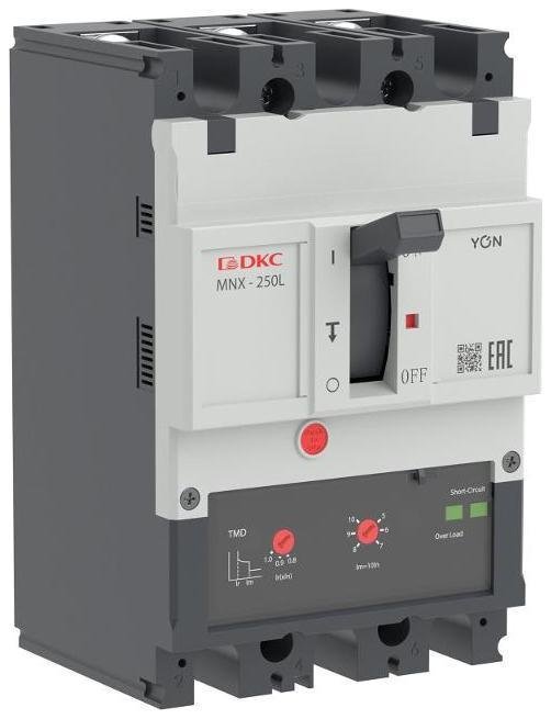 DKC MNX250L3PTMD0250 Авт. выкл. YON pro MNX250L 3P 250A 70kA при AC415V расц. TMD