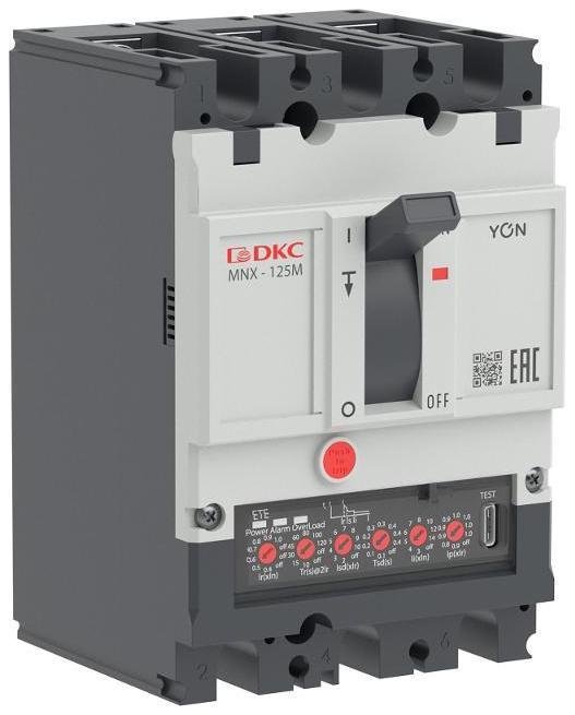 DKC MNX125M3PETE0125 Авт. выкл. YON pro MNX125M 3P 125A 100kA при AC415V расц. ETE