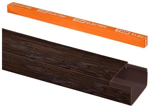 TDM electric SQ0402-4405 Кабель-канал 25х16 (6 шт по 1 м) "ЭКО" 3D венге (розн.упак.)