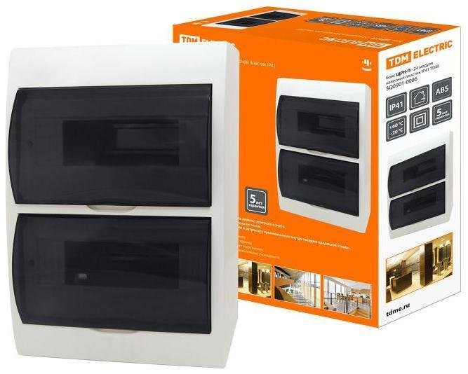 TDM electric SQ0901-0006 Бокс пластиковый навесной ЩРН-П-24 модуля IP41
