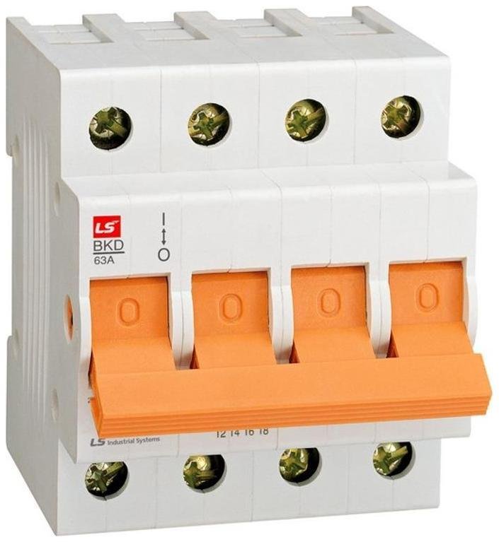 LSIS 061403728B Выключатель разъединитель BKD 4P 125A