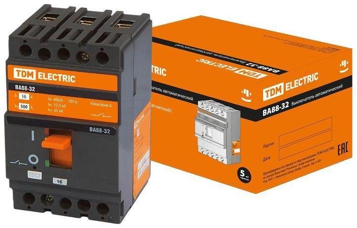 TDM electric SQ0707-0001 Авт. выкл. ВА88-32 3Р 16А 25кА