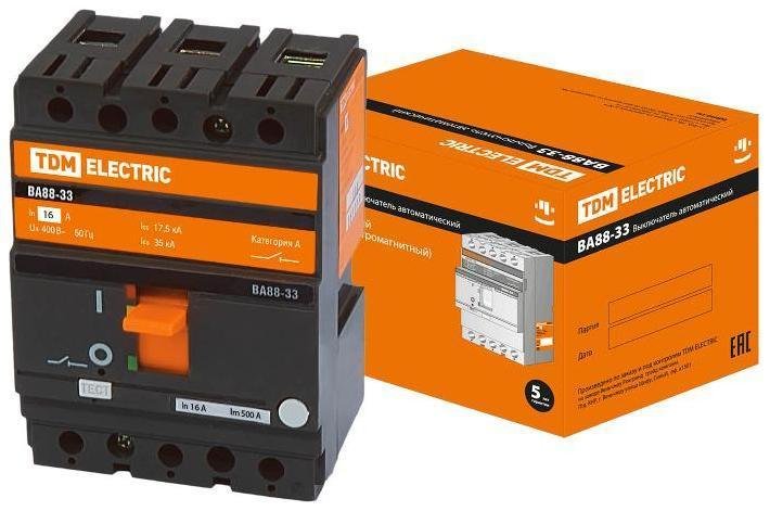 TDM electric SQ0707-0026 Авт. выкл. ВА88-33 3Р 16А 35кА