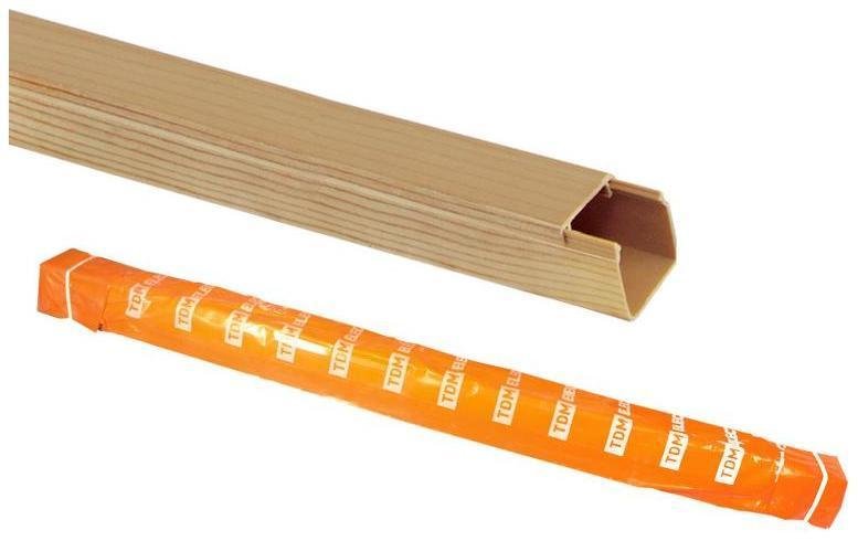 TDM electric SQ0402-0303 Кабель-канал 16х16 сосна 3D (100м) [в упаковке 100, цена за 1 м]