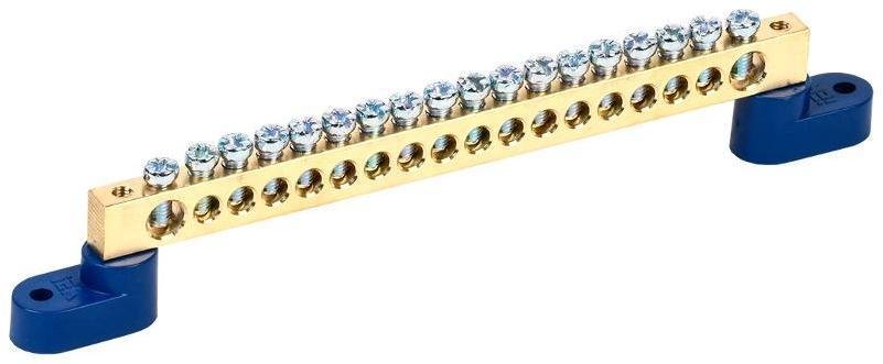 IEK YNN10-812-18C2-K07 Шина N "ноль" на двух угловых изоляторах ШНИ-8х12-18-У2-С [в упаковке 10, цена за 1 шт]