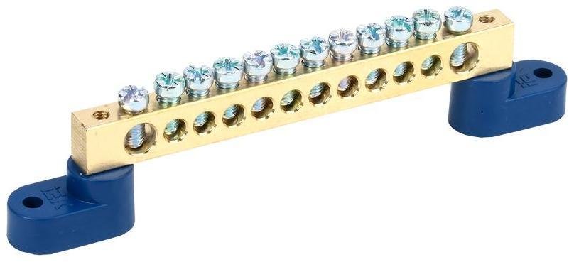 IEK YNN10-812-12C2-K07 Шина N ноль на 2-угловых изоляторах ШНИ-8х12-12-У2-С [в упаковке 10, цена за 1 шт]